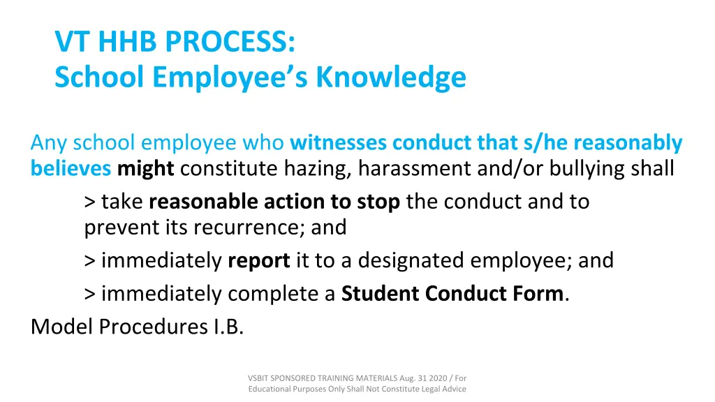 vt hhb process school employee s knowledge 1