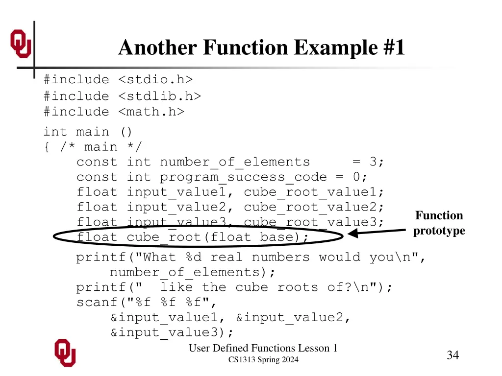 another function example 1