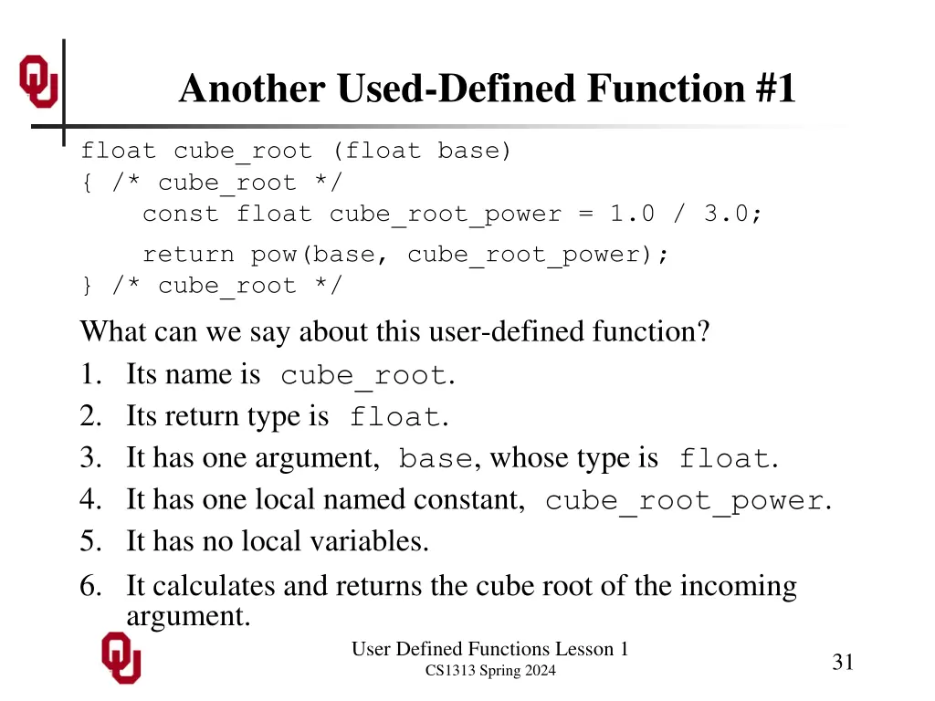 another used defined function 1