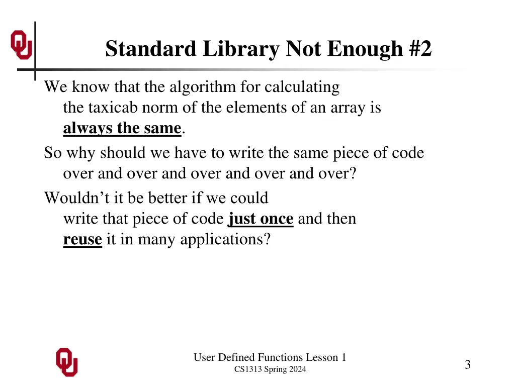 standard library not enough 2