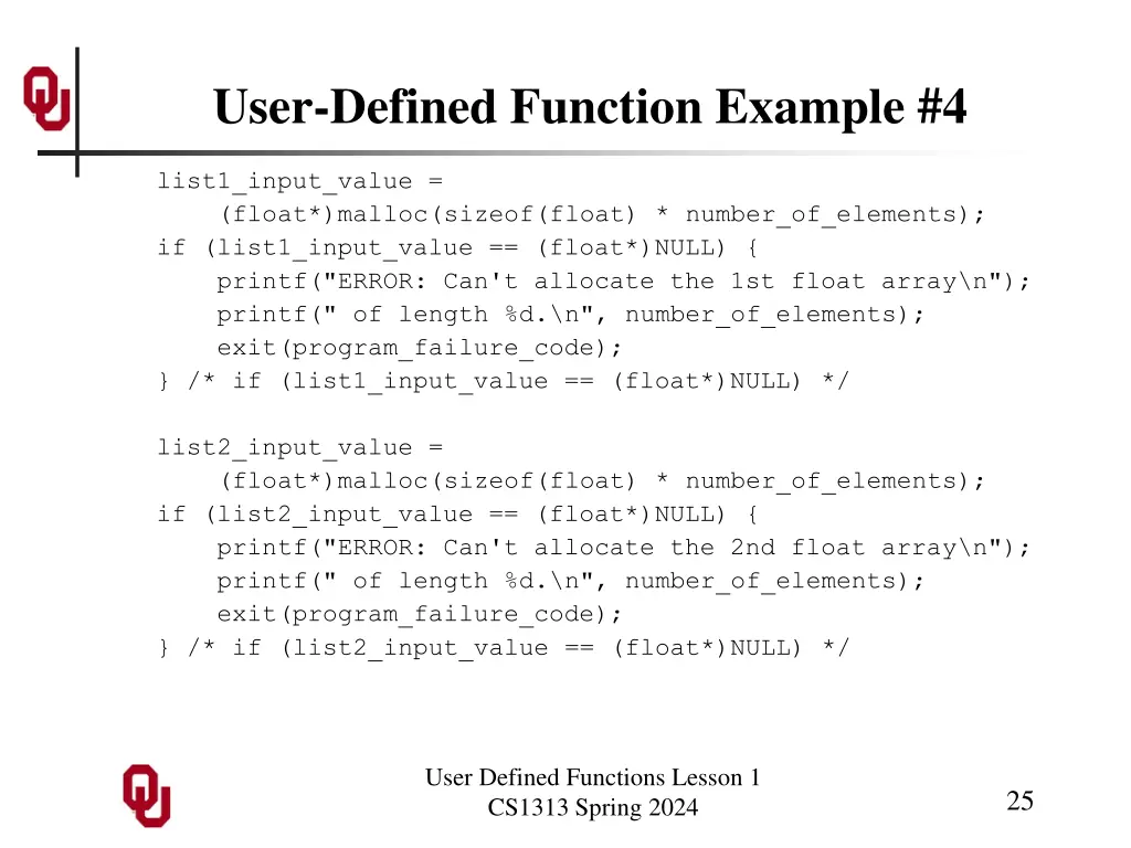 user defined function example 4