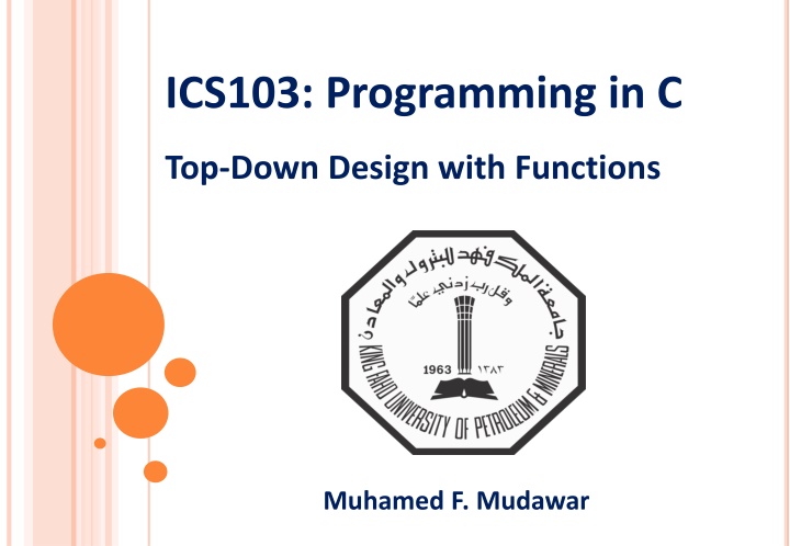 ics103 programming in c