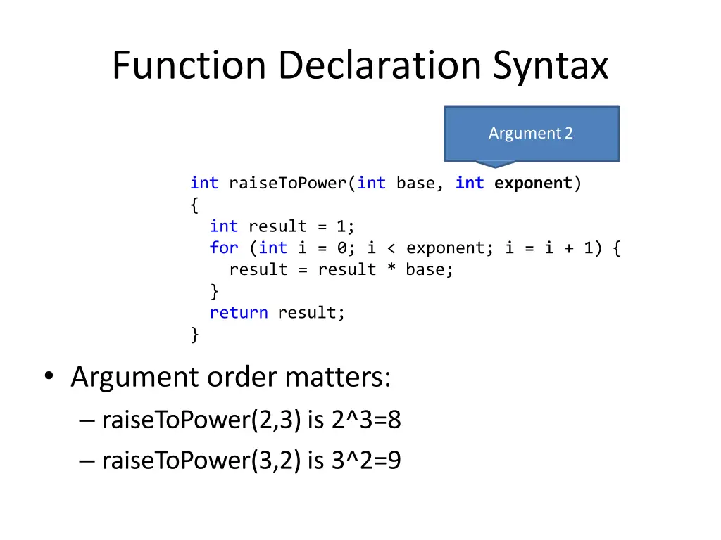 function declaration syntax 3