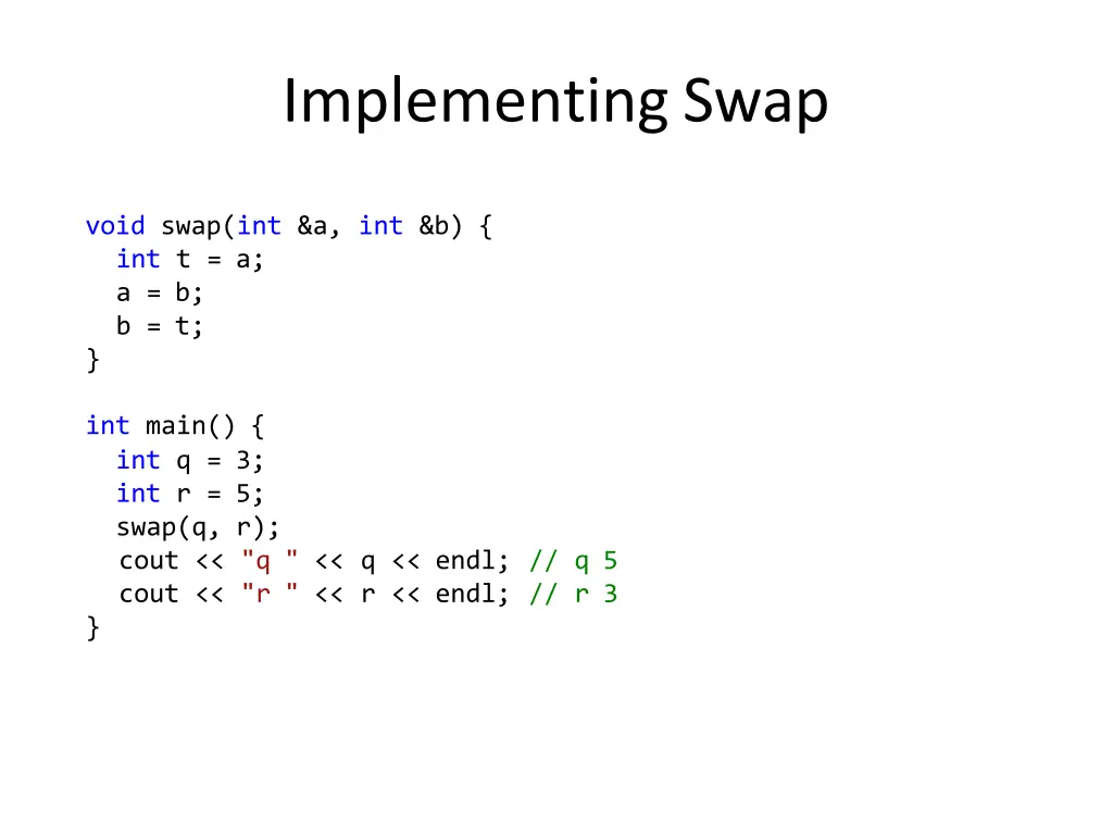 implementingswap