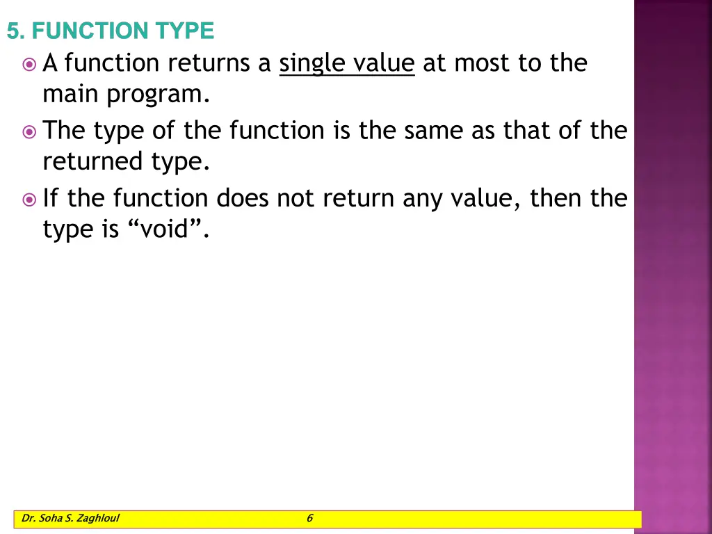 5 function type