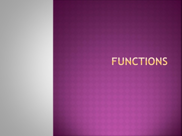 functions