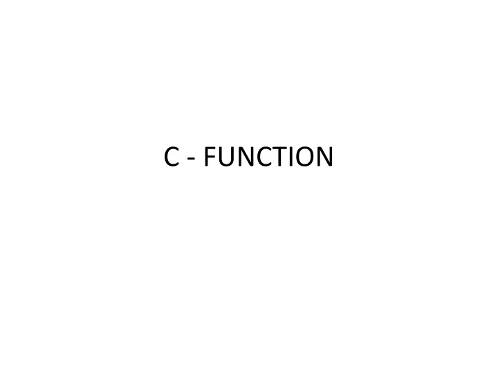 c function