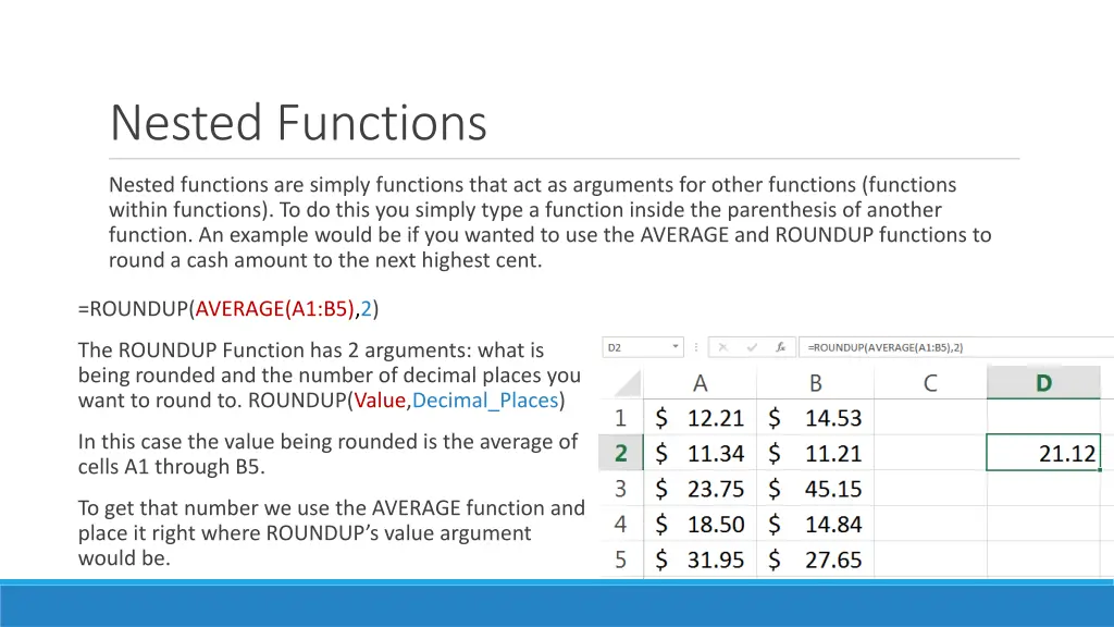 nested functions