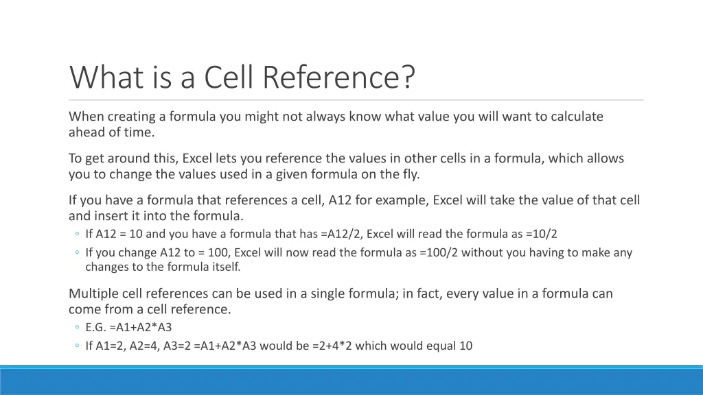 what is a cell reference