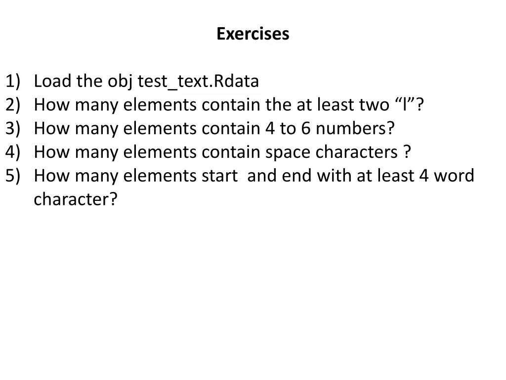 exercises 2