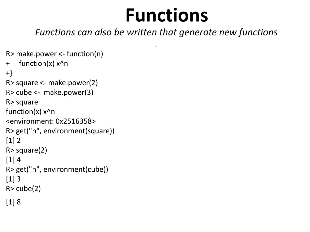 functions 5