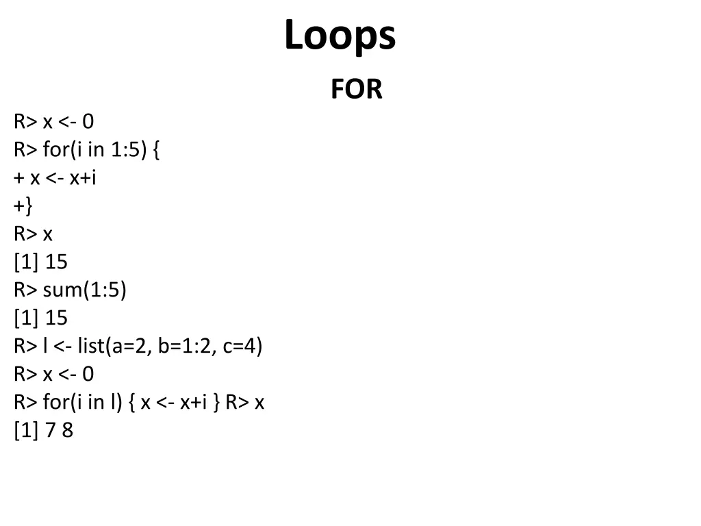 loops