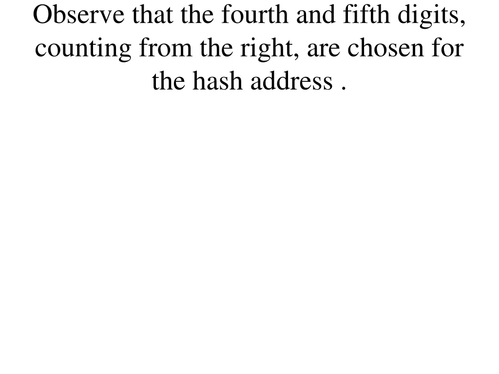 observe that the fourth and fifth digits counting