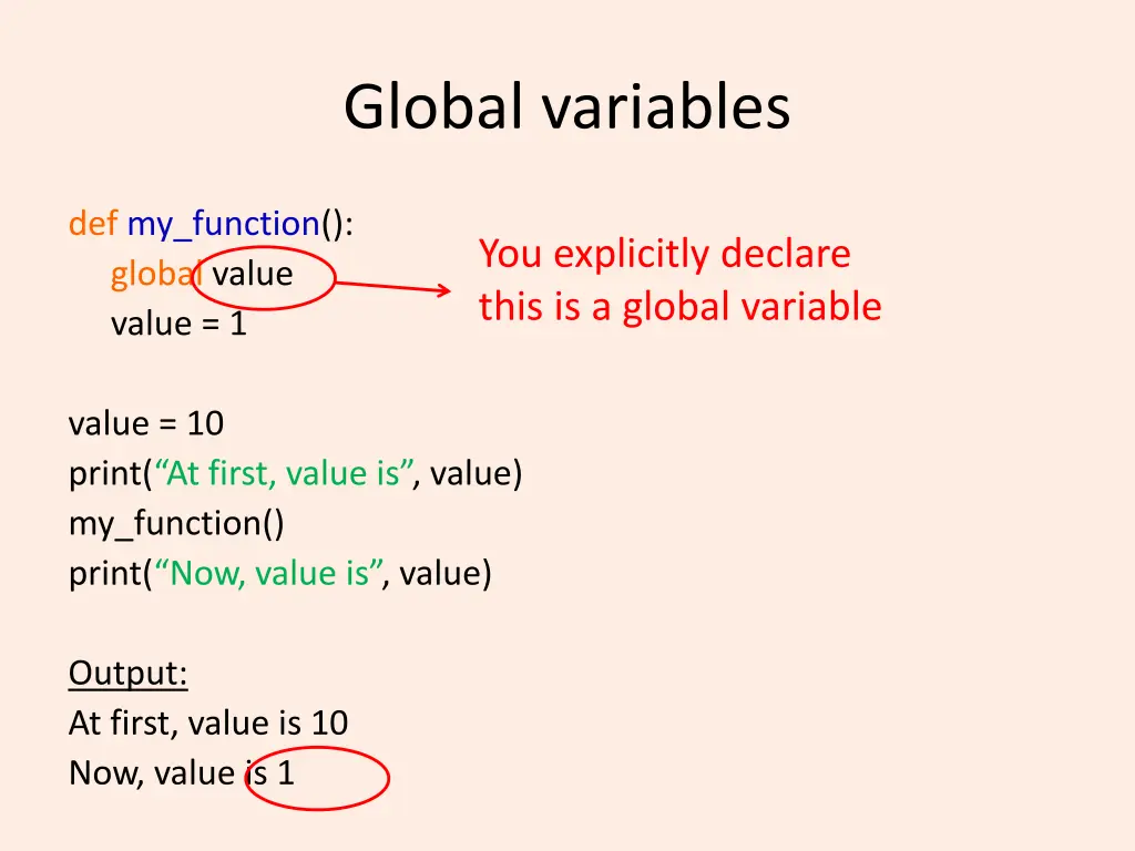 global variables 8