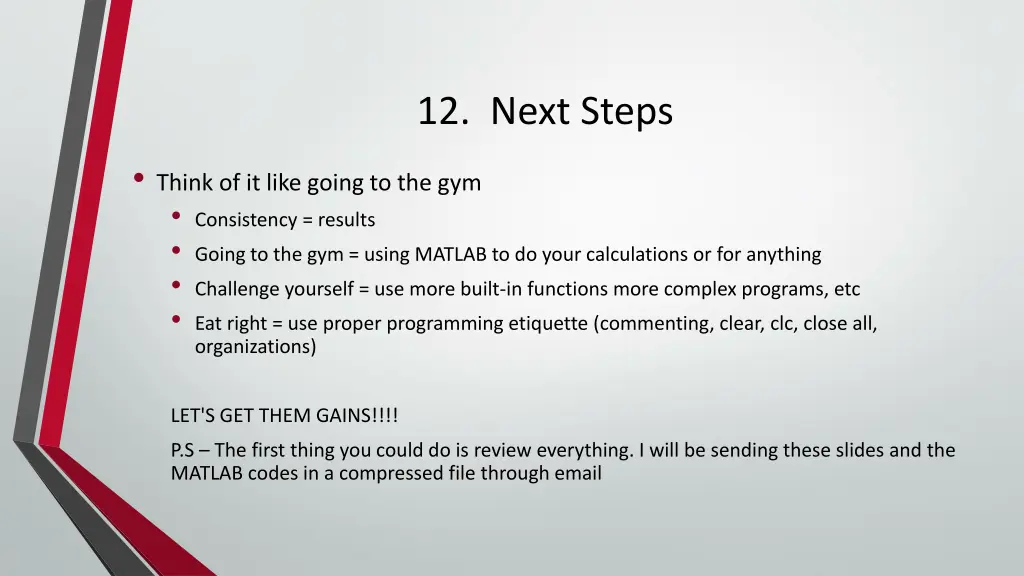 12 next steps