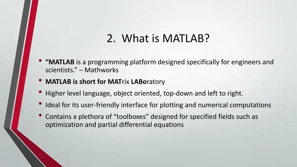 2 what is matlab