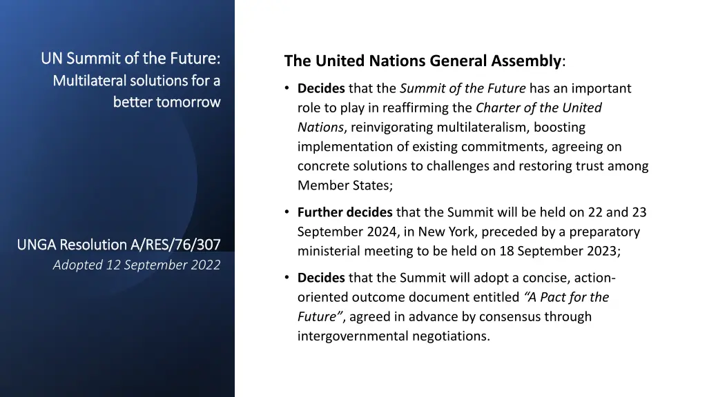 un summit of the future un summit of the future