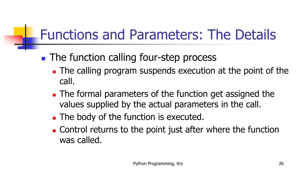 functions and parameters the details 6