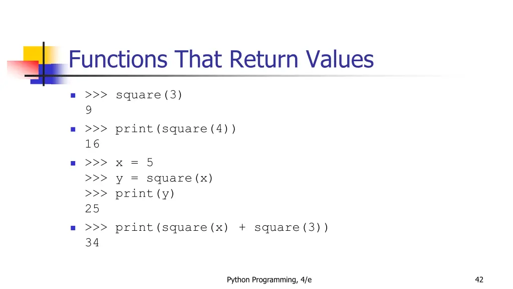 functions that return values 3