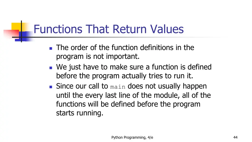 functions that return values 5