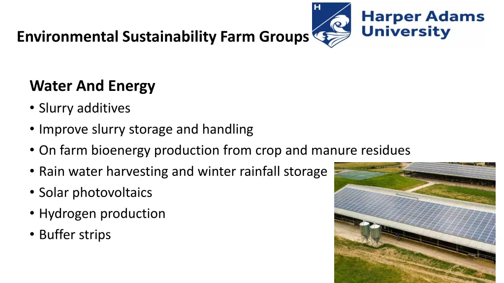 environmental sustainability farm groups