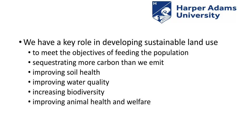 we have a key role in developing sustainable land