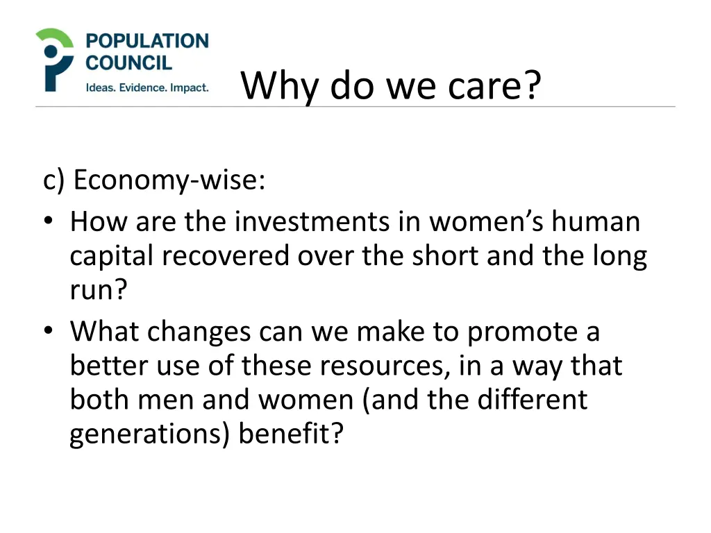 why do we care 2