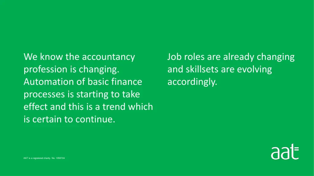 we know the accountancy profession is changing