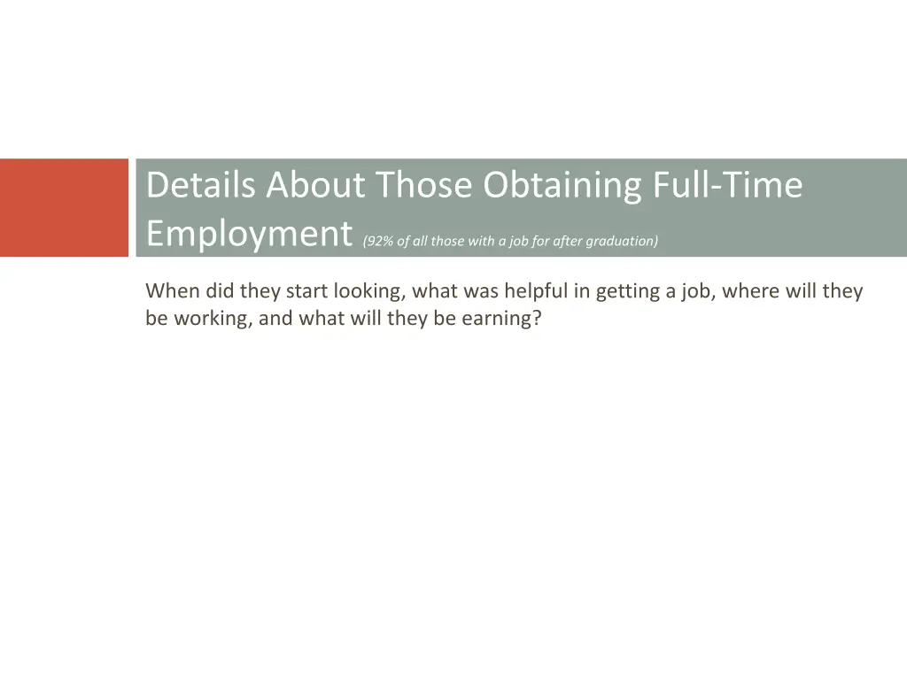 details about those obtaining full time