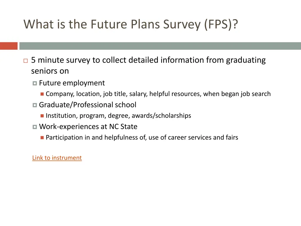 what is the future plans survey fps