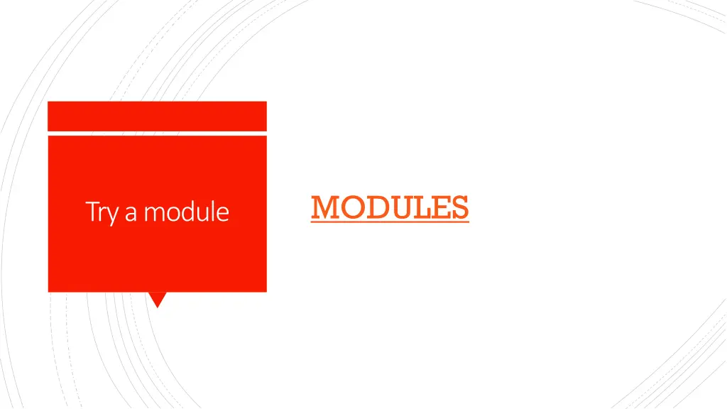 modules