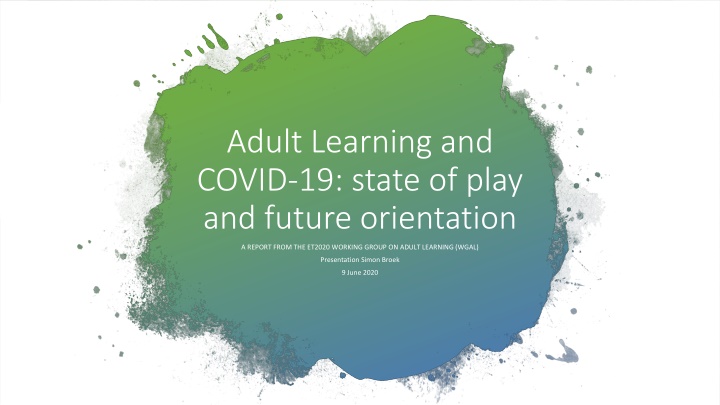 adult learning and covid 19 state of play