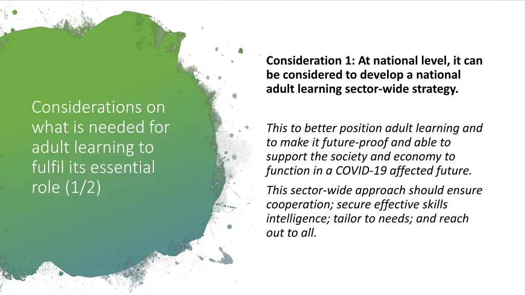 consideration 1 at national level