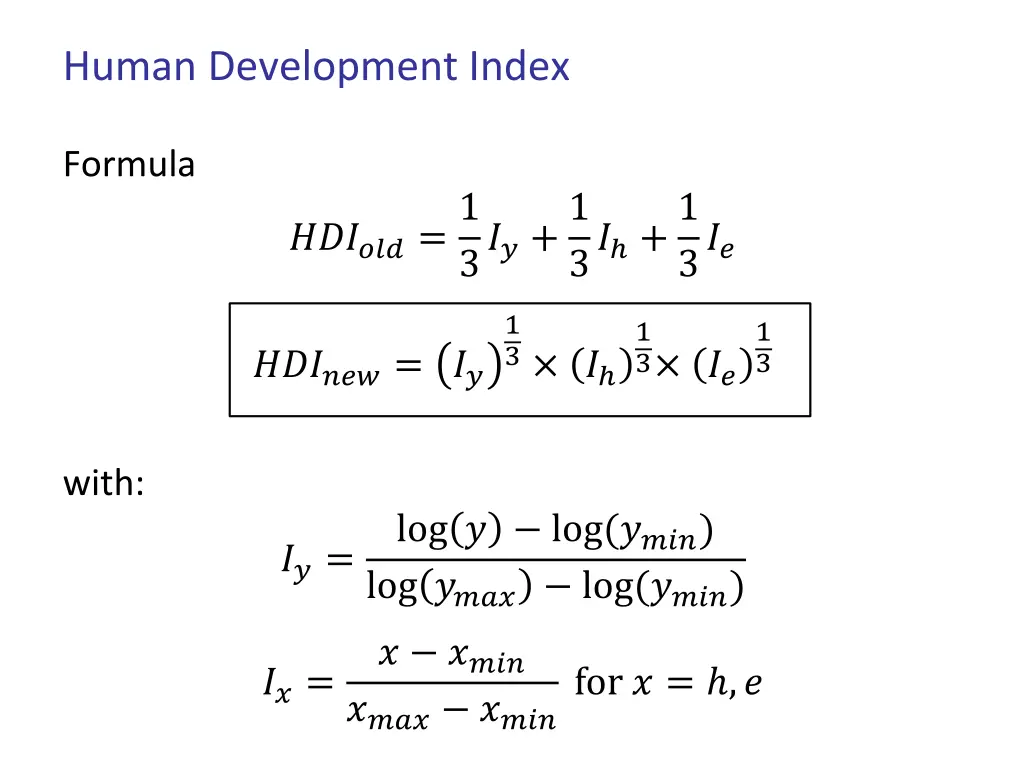 human development index 1