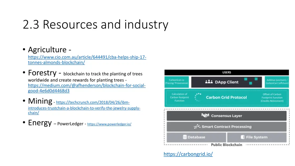 2 3 resources and industry