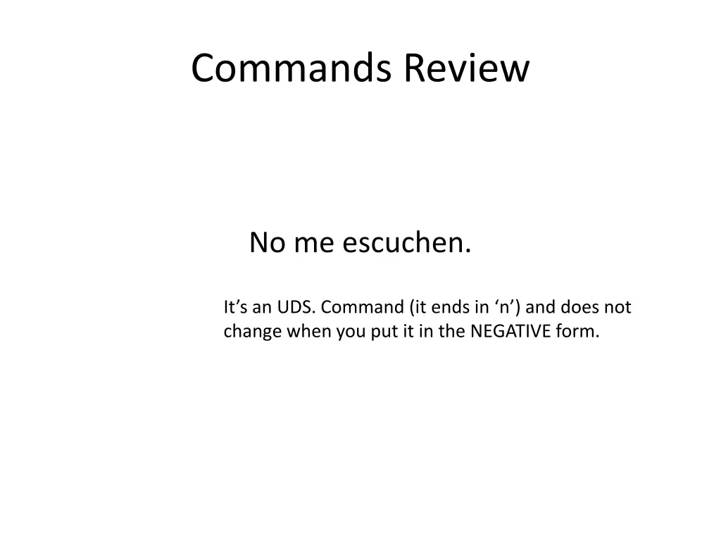 commands review 12