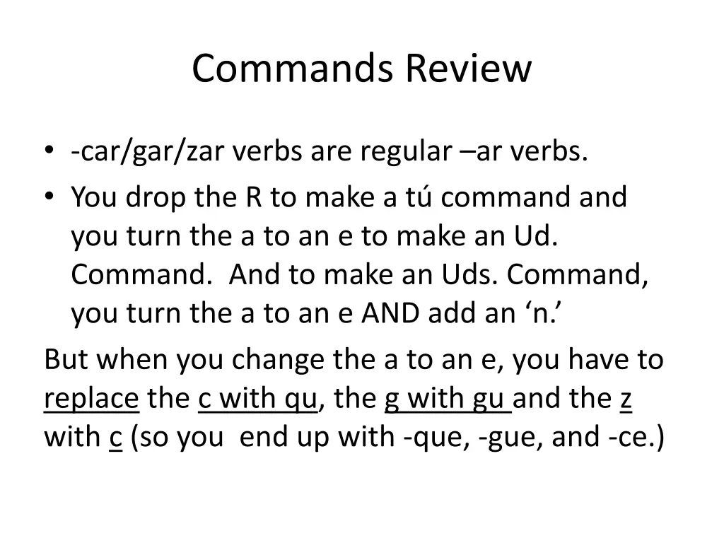 commands review 6