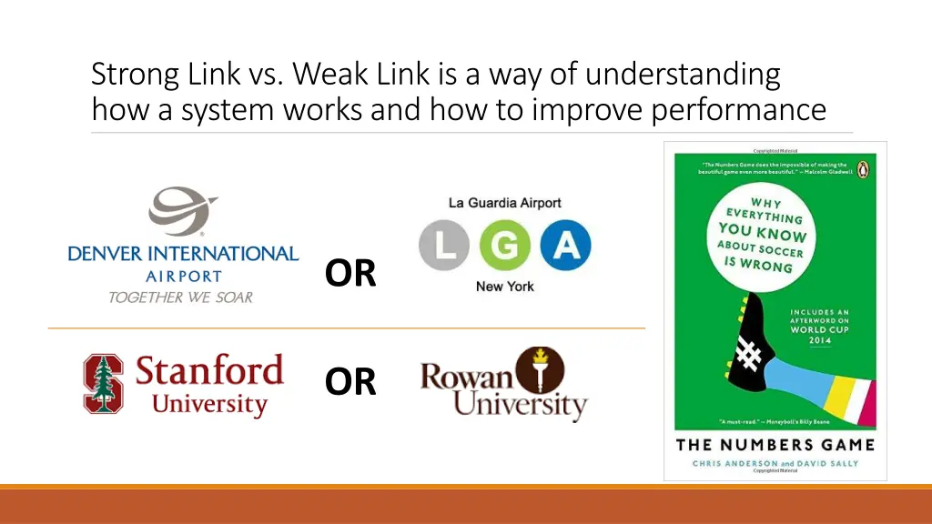 strong link vs weak link