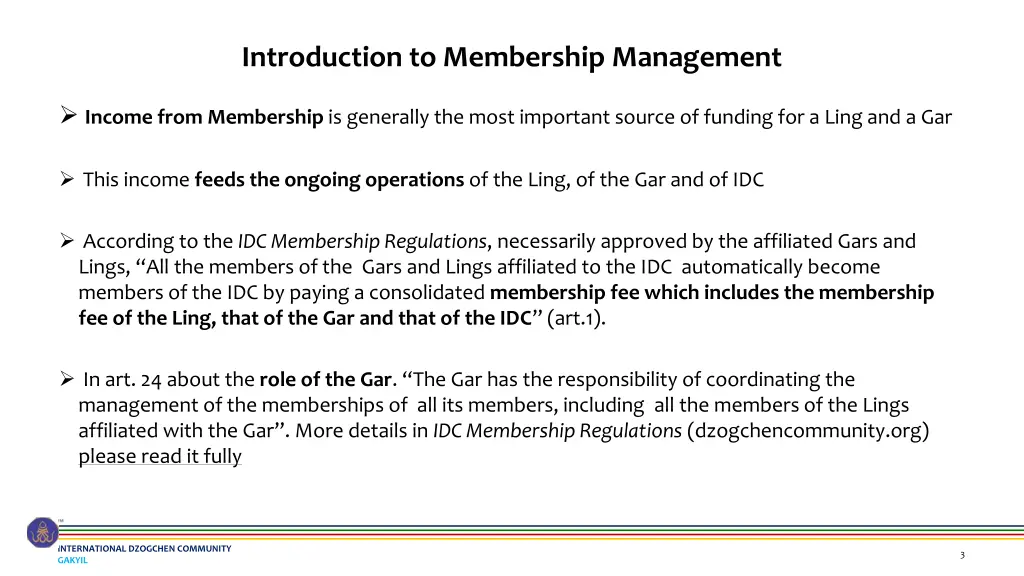 introduction to membership management