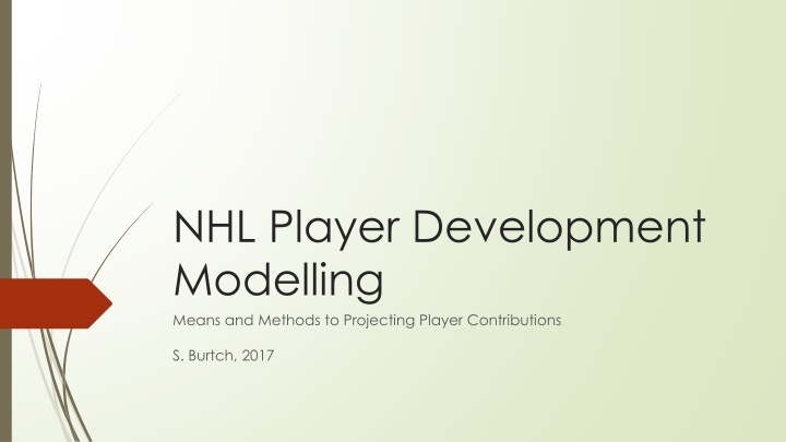 nhl player development modelling means