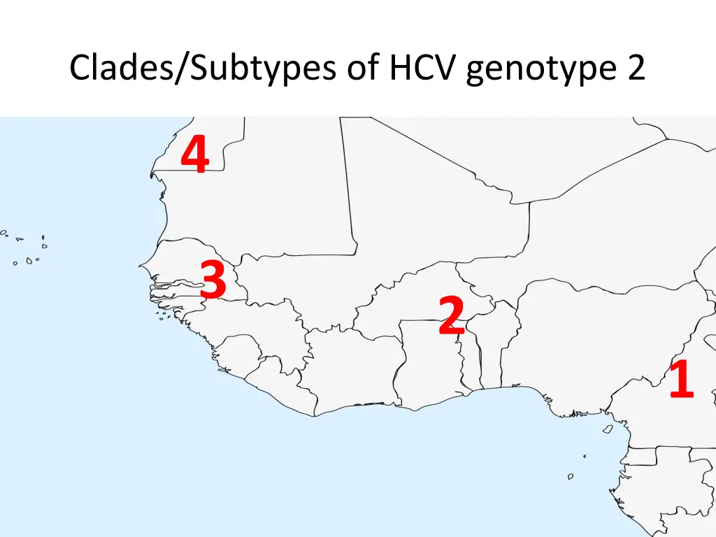 clades subtypes of hcv genotype 2