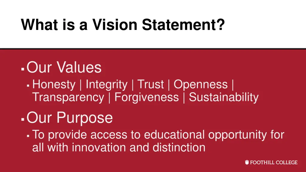 what is a vision statement 1