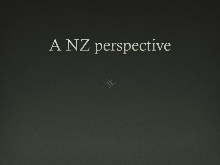 a nz perspective