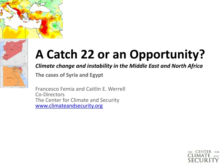 a catch 22 or an opportunity climate change