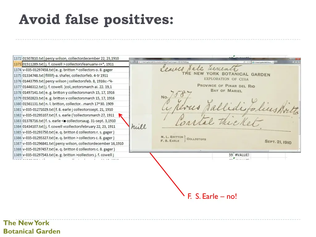 avoid false positives