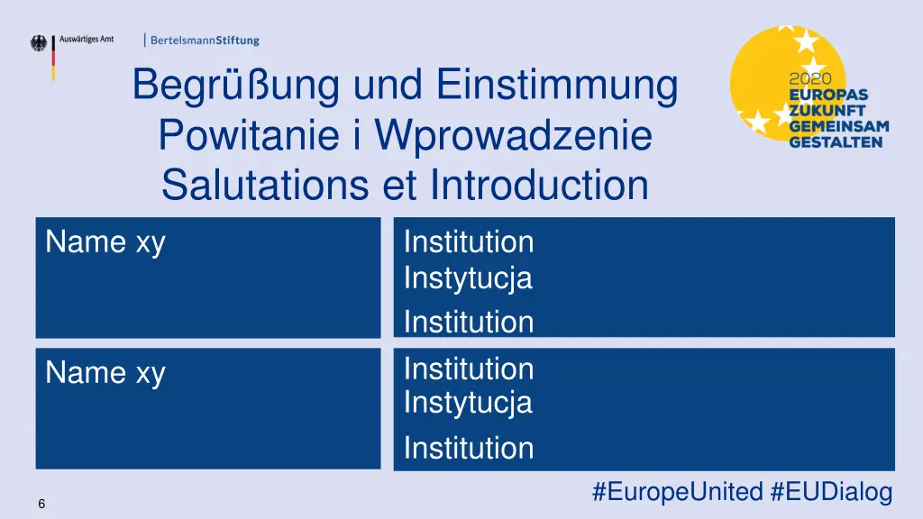 begr ung und einstimmung powitanie i wprowadzenie 1