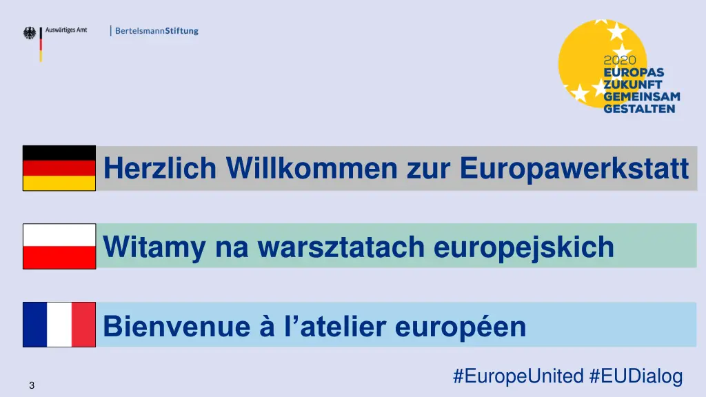 herzlich willkommen zur europawerkstatt