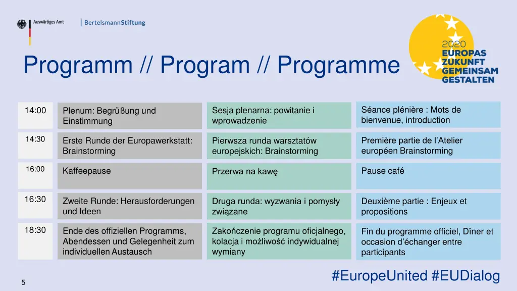 programm program programme