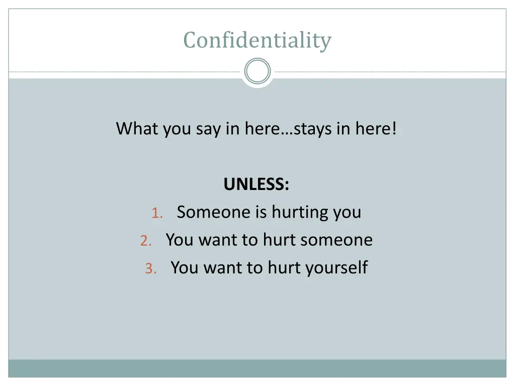 confidentiality