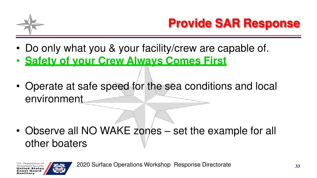 provide sar response